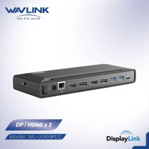 WAVLINK 8211 DisplayLink 多功能擴展器 5KDual 4K USB-C 100W PD HDMIDP 輸出 UG69PD2 Pro