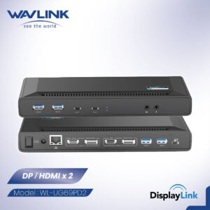 WAVLINK 8211 DisplayLink 多功能擴展器 5KDual 4K USB-C 100W PD HDMIDP 輸出 UG69PD2 Pro