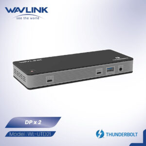 WAVLINK Thunderbolt 3 多功能擴展器 Dual 4K60Hz Display Port 60W PD USB UTD21 Fully Support MAC M5 CPU
