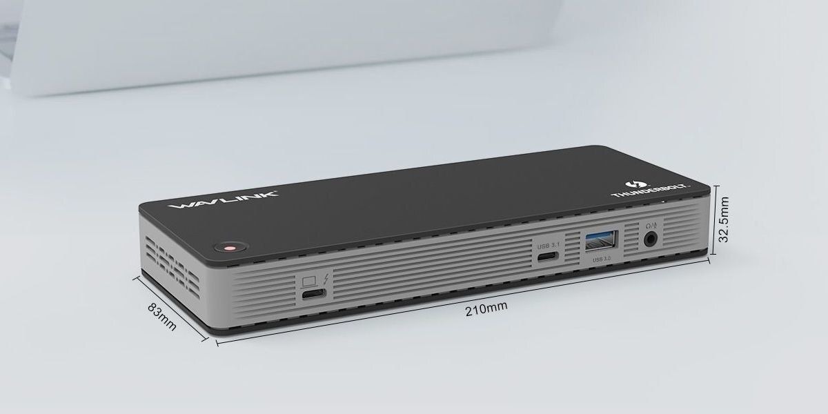 WAVLINK Thunderbolt 3 多功能擴展器 Dual 4K60Hz Display Port 60W PD USB UTD21 Fully Support MAC M5 CPU