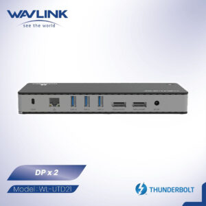 WAVLINK Thunderbolt 3 多功能擴展器 Dual 4K60Hz Display Port 60W PD USB UTD21 Fully Support MAC M5 CPU