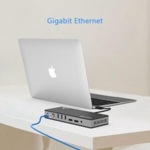 WAVLINK Thunderbolt 3 多功能擴展器 Dual 4K60Hz Display Port 60W PD USB UTD21 Fully Support MAC M5 CPU