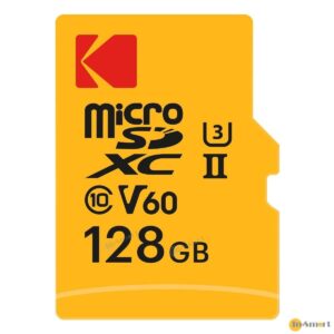 KODAK Kodak UHS-II U3 V60 A1 MicroSDXC 128GB 高速記憶卡 適合運動相機 數碼相機 專業單反無反相機使用 4K 8K 影片拍攝 Ultra Pro