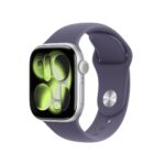 Apple Watch Series11 GPS 46mm SILVER Aluminum wPURPLE FOG Sport BAND ML