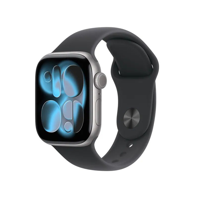 Apple Watch Series11 GPS 42mm Space Grey Aluminum w/Black Sport BAND S/M