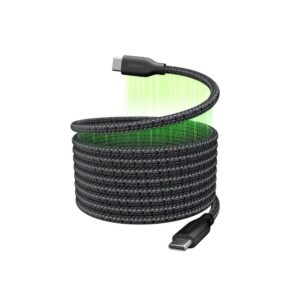 Belkin BoostCharge Pro 240W USB-C 轉 USB-C 磁吸自捲收納充電線 黑色 2米
