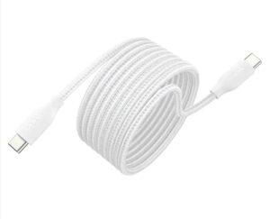Belkin BoostCharge Pro 240W USB-C 轉 USB-C 磁吸自捲收納充電線 白色 2米