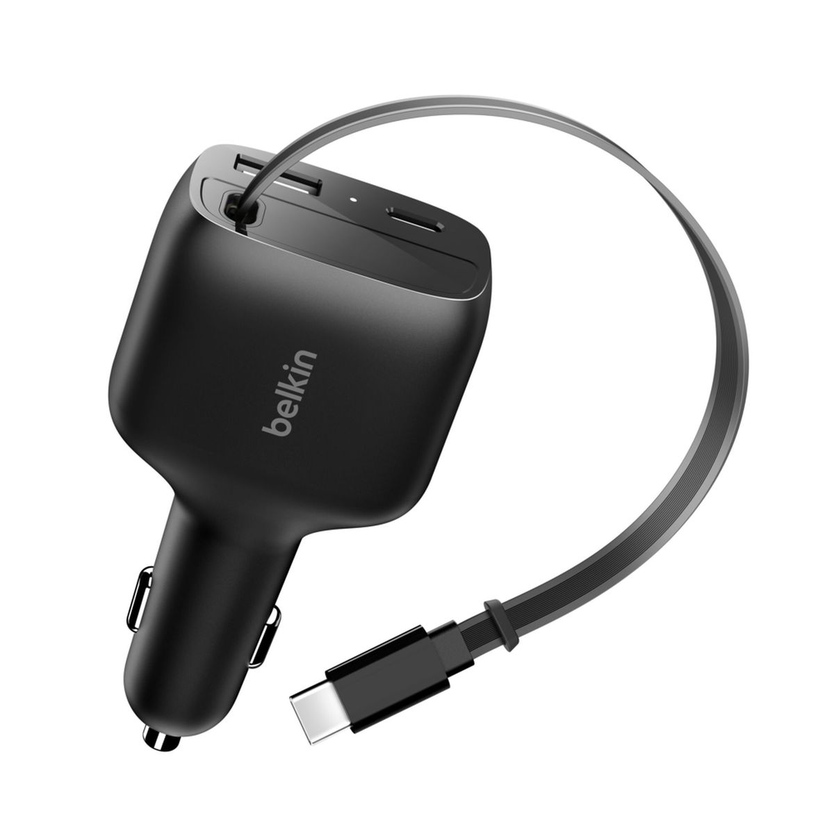 Belkin 8211 BoostCharge 伸縮型車用充電器 75W 伸縮型車用充電器 75W 可伸縮的 75 厘米連接線
