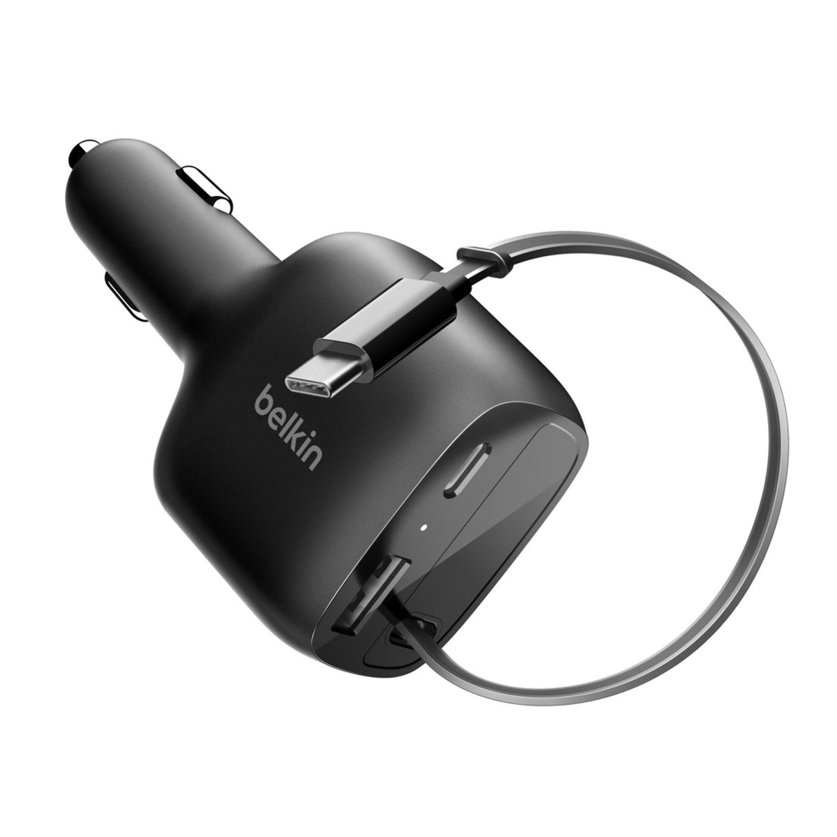 Belkin 8211 BoostCharge 伸縮型車用充電器 75W 伸縮型車用充電器 75W 可伸縮的 75 厘米連接線