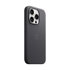 Apple 原裝 iPhone 15 Pro Max FineWoven MagSafe 精細織料保護殼 -黑色 Black