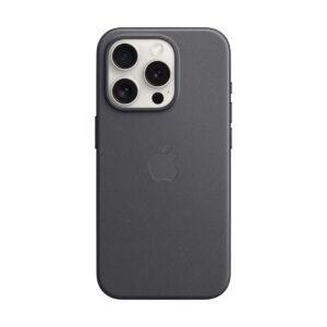 Apple 原裝 iPhone 15 Pro Max FineWoven MagSafe 精細織料保護殼 -黑色 Black