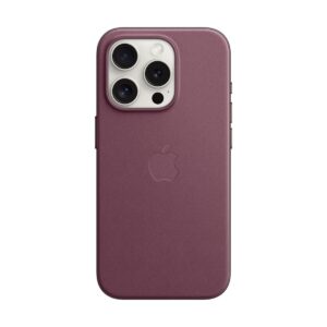 Apple 原裝 iPhone 15 Pro FineWoven MagSafe 精細織料保護殼 -桑椹色 Mulberry