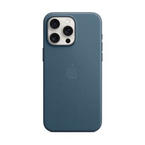 Apple 原裝 iPhone 15 Pro Max FineWoven MagSafe 精細織料保護殼 8211 太平洋藍色 Pacific Blue