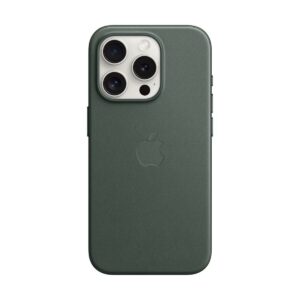 Apple 原裝 iPhone 15 Pro Max FineWoven MagSafe 精細織料保護殼 8211 萬年青色 Evergreen