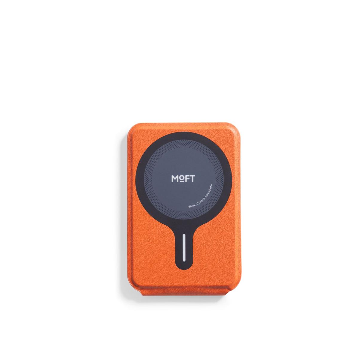 Alternative view of MOFT - MagSafe 磁吸三角手機支架｜兼容MagSafe｜MS027W｜輕薄三角支架｜磁吸支架｜MOVAS 專利純素皮革｜自由調角度｜抗污耐刮  日出橙色 全新升級版
