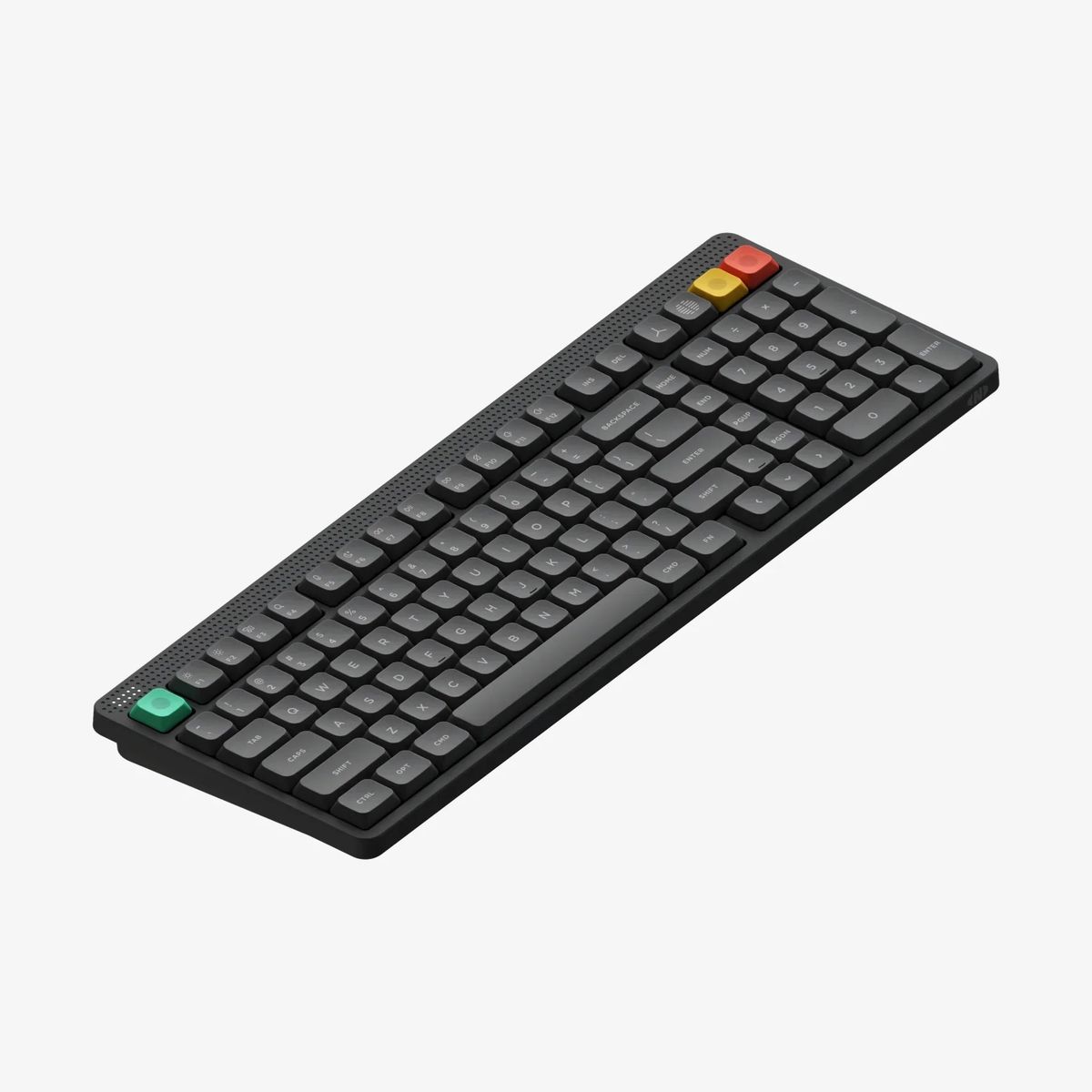 NuPhy 8211 Node 100 nano Low Profile 無線低矮機械鍵盤 Blush Switch 灰黑色 100 全尺寸 熱換軸 Gasket 結構 RGB 背光 觸控條 長續航 1000Hz