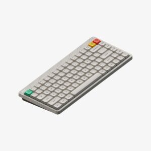 NuPhy Node 75 nano Low Profile 無線低矮機械鍵盤  Brown Switch 茶軸 白色  75 全尺寸 熱換軸 Gasket RGB 背光 觸控條 長續航 1000Hz