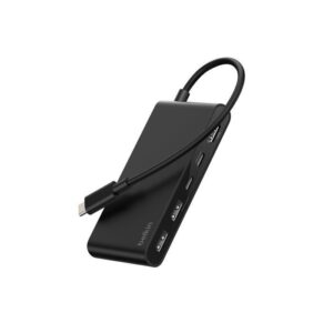 Belkin 8211 Connect 5 埠 USB-C Hub 擴充埠 雙 USB-C  2 USB-A  HDMI 4K60Hz 100W PD 供電 20cm 連接線 香港行貨  AVC022fqBK