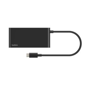 Belkin 8211 Connect 5 埠 USB-C Hub 擴充埠 雙 USB-C  2 USB-A  HDMI 4K60Hz 100W PD 供電 20cm 連接線 香港行貨  AVC022fqBK