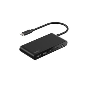 Belkin 8211 Connect 5 埠 USB-C Hub 擴充埠 雙 USB-C  2 USB-A  HDMI 4K60Hz 100W PD 供電 20cm 連接線 香港行貨  AVC022fqBK