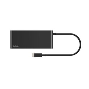 Belkin 8211 Connect 7 埠 USB-C Hub 擴充埠 雙 USB-C  2 USB-A  HDMI 4K  SDmicroSD 讀卡器 100W PD 供電 香港行貨  AVC023fqBK