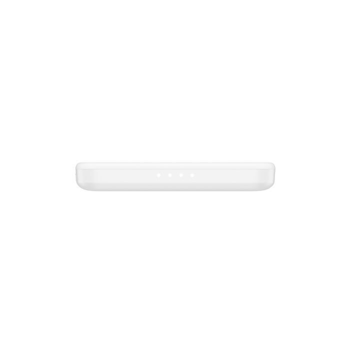 Belkin 8211 BoostCharge 纖薄磁吸無線充電行動電源 5K 白色 5000mAh 75W MagSafe 兼容 雙裝置充電 超薄輕巧 TSA 認證 香港行貨 BPD010FQWH
