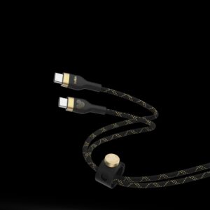 Belkin 8211 BoostCharge Pro Flex 迪士尼 黑色 USB-C 至 USB-C 編織快充線 2米 60W PD 矽膠防纏繞 30倍耐用  CAB011QC2MWY-DY