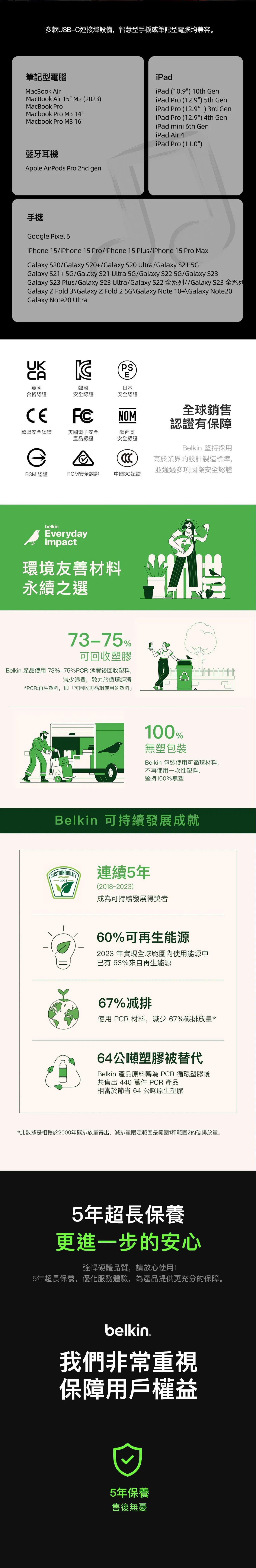Belkin 8211 BoostCharge Pro Flex 迪士尼 黑色 USB-C 至 USB-C 編織快充線 2米 60W PD 矽膠防纏繞 30倍耐用  CAB011QC2MWY-DY