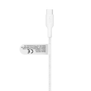 Belkin 8211 BoostCharge Pro 140W 一分二 USB-C 對雙 USB-C 編織快充線 15米 白色 智能配電 支援 MacBook Pro 35萬次彎折 CAC004FQ15MWH
