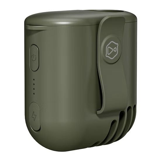 LEMOISTAR 8211 FB9 輕便掛腰渦輪風扇 綠色  17小時超長續航 日本磁吸夾設計 165g極輕巧 工地戶外外送必備 掛頸風扇 香港行貨