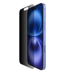 Belkin 8211 ScreenForce InvisiGlass iPhone 16 Plus  15 Plus  14 Pro Max 強化防窺螢幕保護貼 9H硬度 離子交換技術  OVA168fq