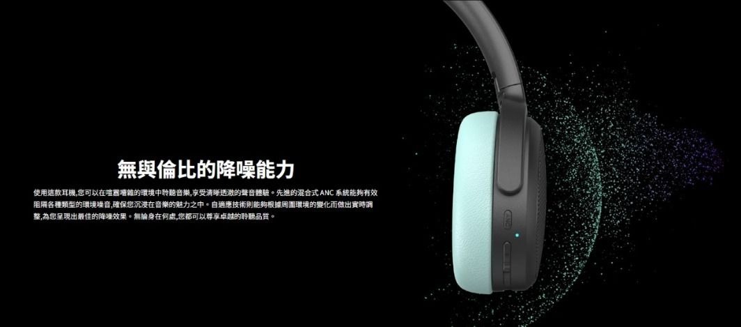 SOUL 8211 ULTRA COMPACT ANC 黑色 無線頭戴式藍牙耳機 54 主動降噪 60小時續航 40ms低延遲 透明模式 多點連接 可拆卸耳罩  SU98