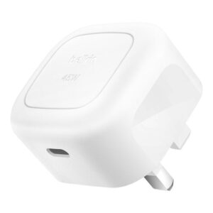 Belkin 8211 BOOSTCHARGE 45W USB-C PD 30 快充充電器 GaN 氮化鎵 輕巧設計 iPhone MacBook iPad 香港行貨  WCA013MYWH