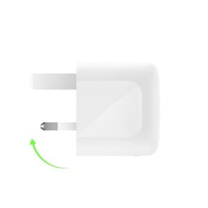 Belkin 8211 BoostCharge Pro 50W 雙 USB-C PD 快充充電器 三腳接腳GaN 氮化鎵技術 香港行貨  WCH019MYWH