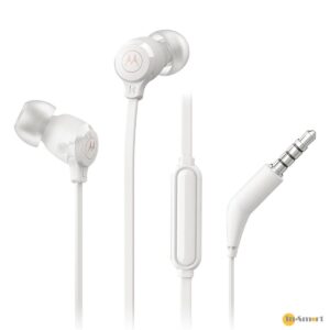 Motorola 8211 Earbuds 3-S 入耳式 35mm 有線耳機 帶咪 堅固結構持久耐用 防纏繞電纜材質 94mm 大驅動單體 超強深沉重低音 135 耐用音訊插頭 附3種尺寸耳塞