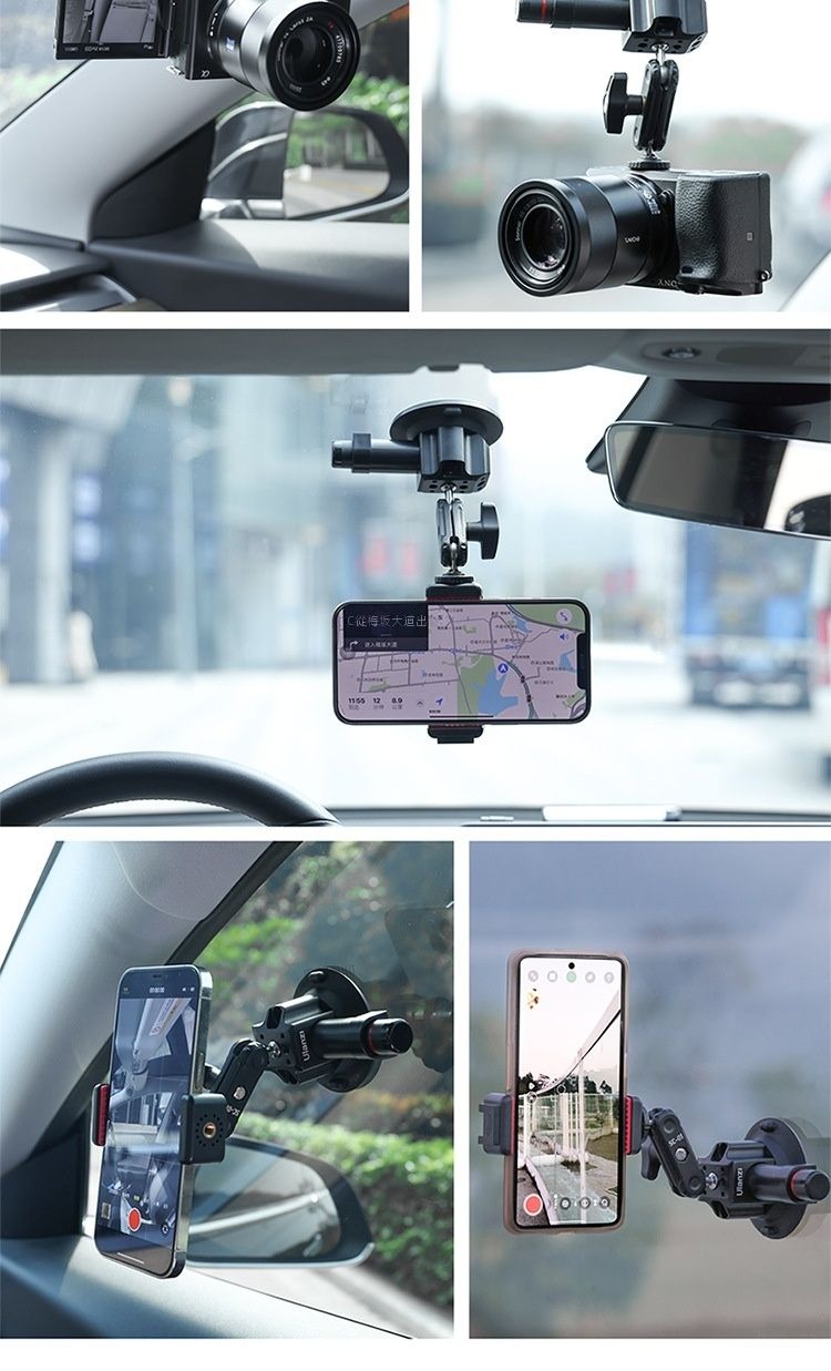 ULANZI 8211 優籃子 SC-01 3吋多拓展真空吸盤 8211 黑色  強力吸附力  車載拍攝首選  吸盤尺寸3寸  垂直吸力12kg  建議承重1kg