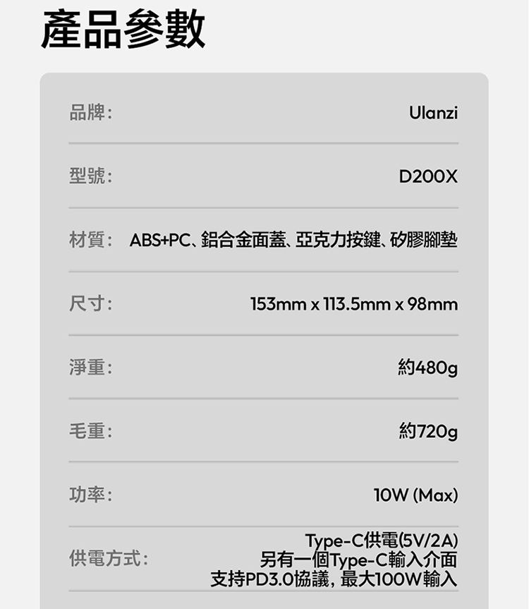 ULANZI 8211 優籃子 D200X 旋鈕款鍵盤 8合1全能擴展塢 可視化LCD按鍵  高精度編碼器旋鈕 支援 Final Cut Pro  達芬奇  Premiere Pro  55198001-A045