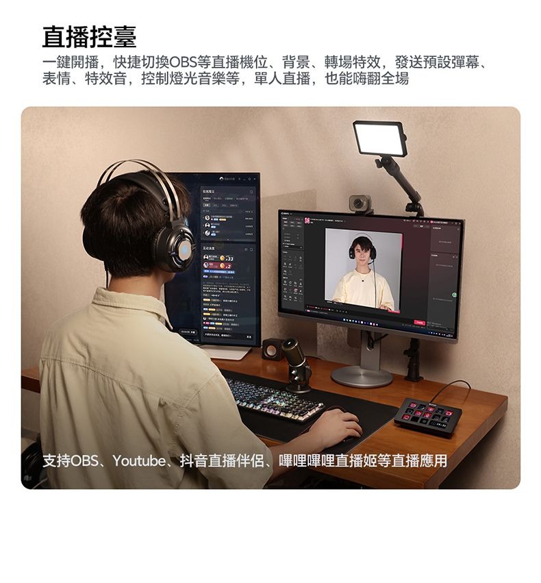 ULANZI 8211 優籃子 D200X 旋鈕款鍵盤 8合1全能擴展塢 可視化LCD按鍵  高精度編碼器旋鈕 支援 Final Cut Pro  達芬奇  Premiere Pro  55198001-A045