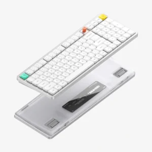 NuPhy 8211 Air100 V3 Brown Switch 白色 低矮軸無線機械鍵盤 熱插拔 Gasket RGB 旋鈕 100 全尺寸 三模 藍牙 24G Mac Windows