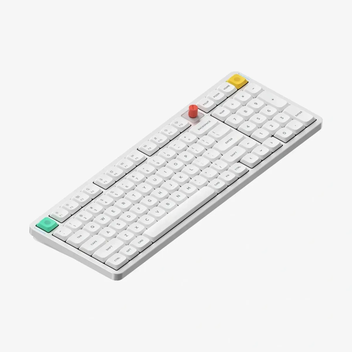 NuPhy 8211 Air100 V3 Brown Switch 白色 低矮軸無線機械鍵盤 熱插拔 Gasket RGB 旋鈕 100 全尺寸 三模 藍牙 24G Mac Windows