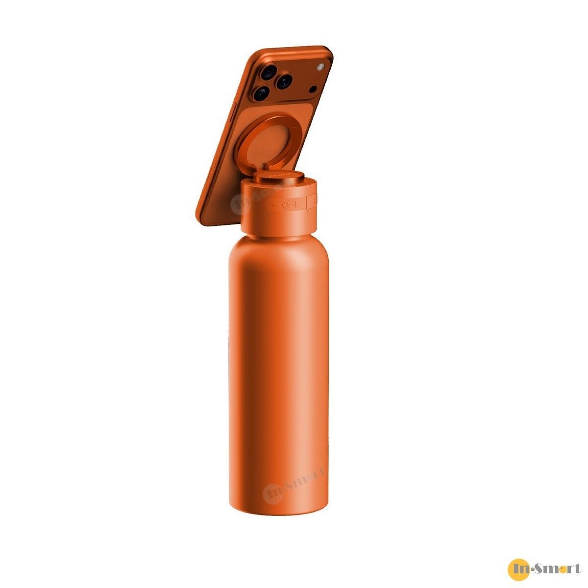 MOMAX 8211 橙色 1-Vibe Bottle 3合1 磁吸手機支架 頂級保溫瓶 無線藍牙喇叭高保真音效低延遲性 TWS 無線立體聲串聯一貼即合磁吸手機支架SUS316L 不鏽鋼雙層真空保溫 BS13 複製