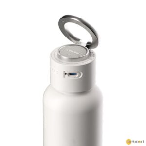 MOMAX 8211 白色 1-Vibe Bottle 3合1 磁吸手機支架  頂級保溫瓶  無線藍牙喇叭高保真音效低延遲性 TWS 無線立體聲串聯一貼即合磁吸手機支架SUS316L 不鏽鋼雙層真空保溫 BS13
