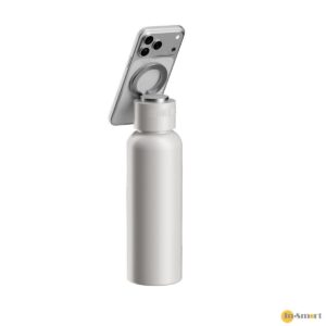 MOMAX 8211 白色 1-Vibe Bottle 3合1 磁吸手機支架  頂級保溫瓶  無線藍牙喇叭高保真音效低延遲性 TWS 無線立體聲串聯一貼即合磁吸手機支架SUS316L 不鏽鋼雙層真空保溫 BS13