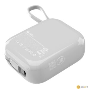 tekko 8211 Nano CL10 灰色 半固態電池 SSB 10000mAh 迷你行動電源 CCC QR 二維碼 自帶線 USB-C  Lightning V-0 防火材質 低溫快充 數字顯示 PD30