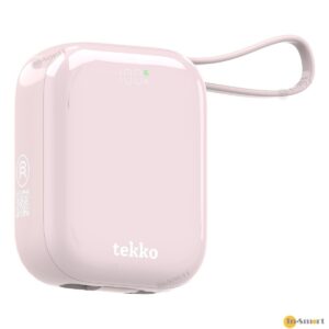tekko 8211 Nano CL10 粉紅色 半固態電池 SSB 10000mAh 迷你行動電源 CCC QR 二維碼 自帶線 USB-C  Lightning V-0 防火材質 低溫快充 數字顯示 PD30