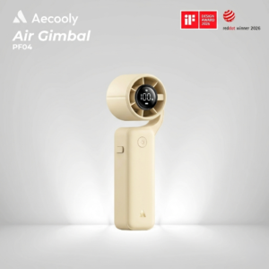Aecooly Aecooly Air Gimbal 多合一旋轉高速風扇 PF04 米色  150g超輕量迷你手持桌面掛頸風扇  11ms強勁風力  18個月保養