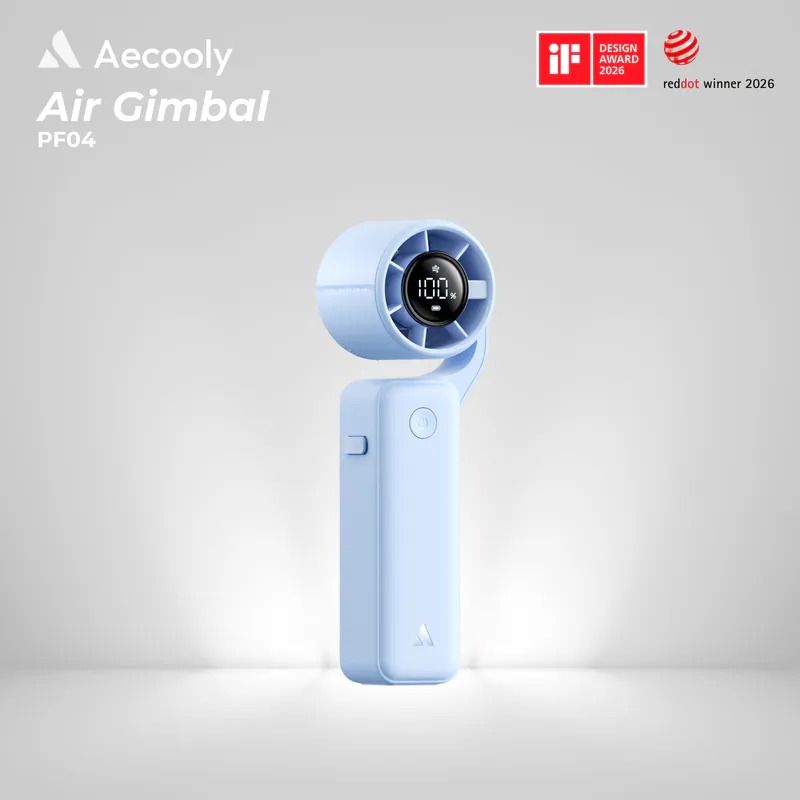 Aecooly 8211 Air Gimbal 3合1便攜式風扇 PF04 藍色 18個月保養