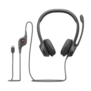 Logitech H390 USB C 電腦耳機含麥克風具有增強的數位音訊以及線控裝置 981-001577