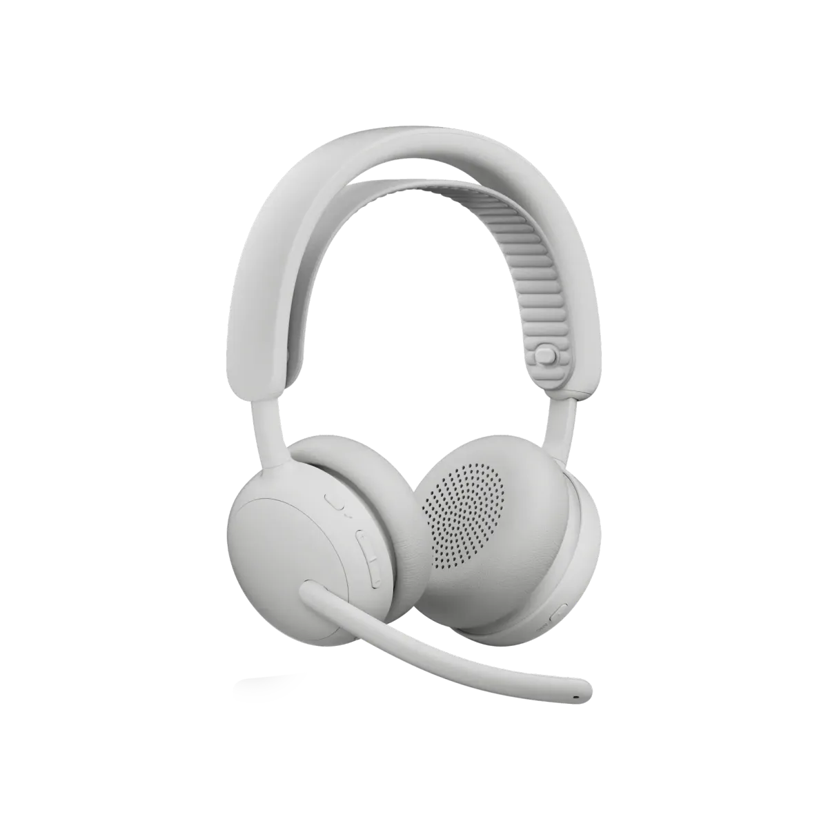 Logitech Zone Wireless 2 ES 珍珠白 具備自動調整式複合 ANC 和降噪麥克風的無線耳機含麥克風助您保持專注