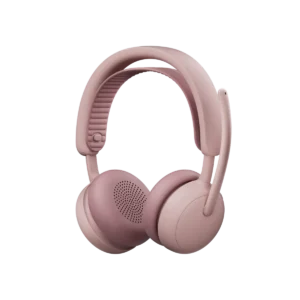 Logitech Zone Wireless 2 ES 玫瑰色 具備自動調整式複合 ANC 和降噪麥克風的無線耳機含麥克風助您保持專注